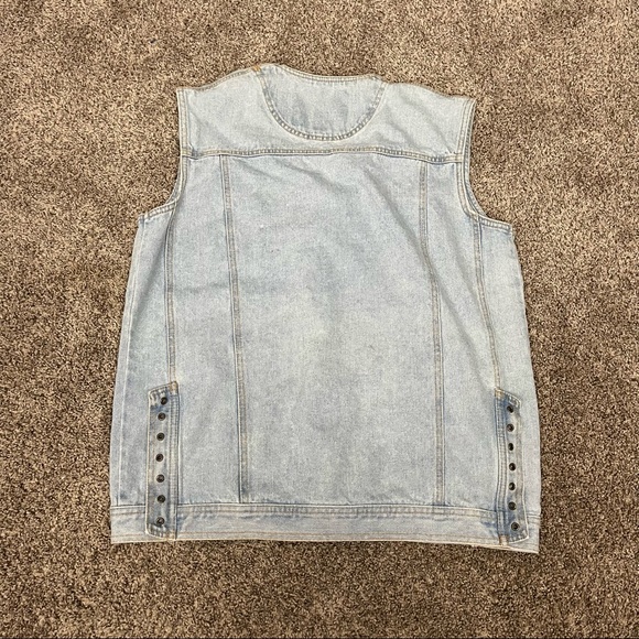 Diamond Plate Women Motorcycle Jeans Vest Size Medium - Picture 8 of 11